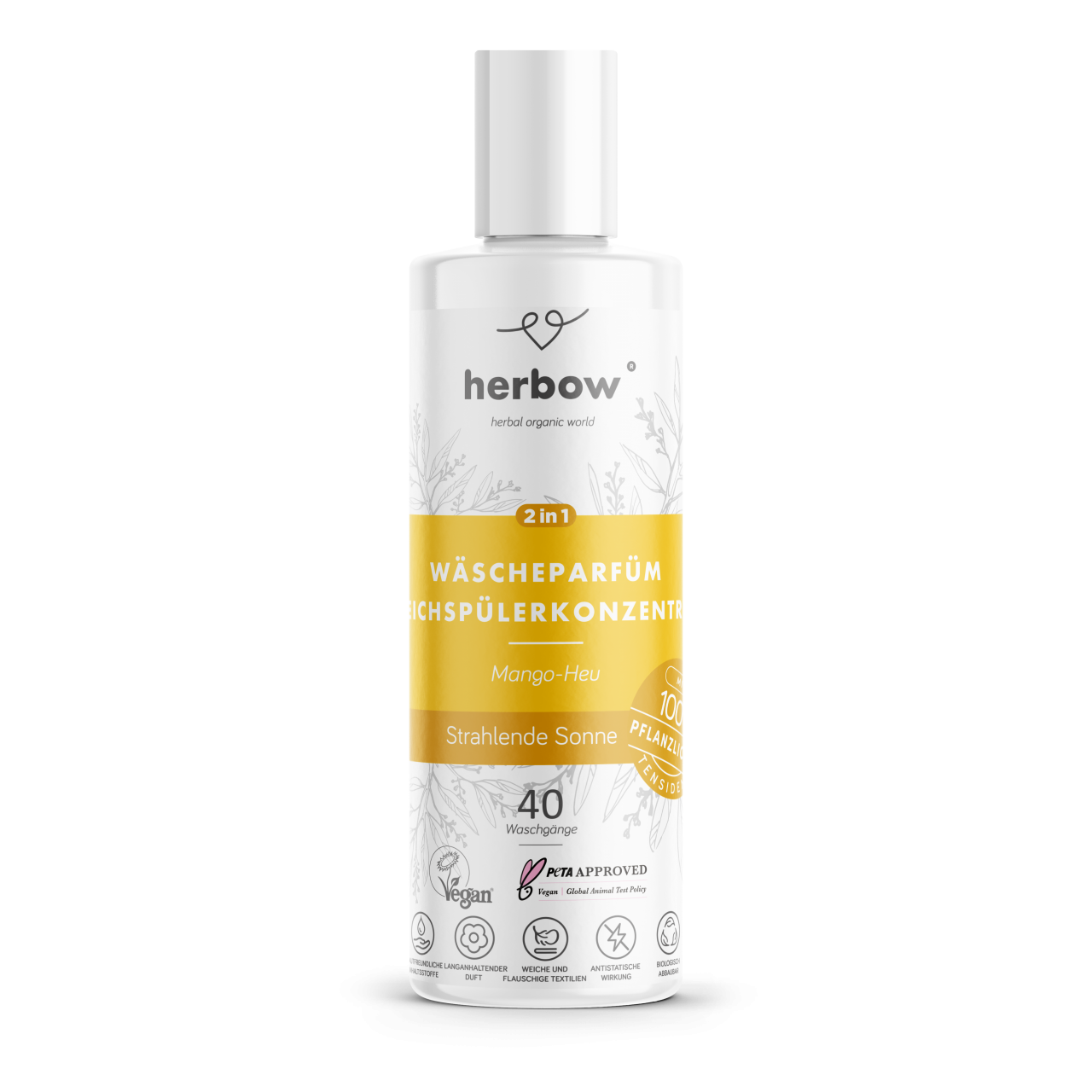 Herbow<br>2in1 Wäscheparfüm<br>Weichspülerkonzentrat <br>Strahlende Sonne - 200 ml
