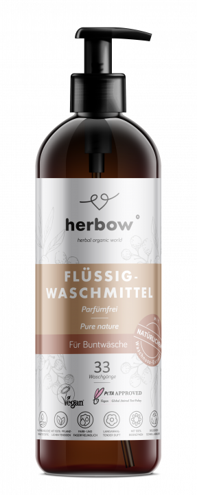 Herbow Flüssigwaschmittel <br>Pure Nature - 1000 ml