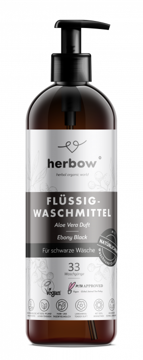 Herbow Flüssigwaschmittel <br>Ebony Black - 1000 ml 
