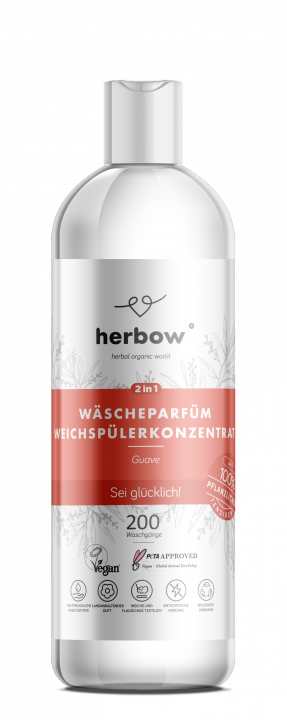 Herbow<br>2in1 Wäscheparfüm <br>Weichspülerkonzentrat <br>Sei glücklich! - 1000 ml