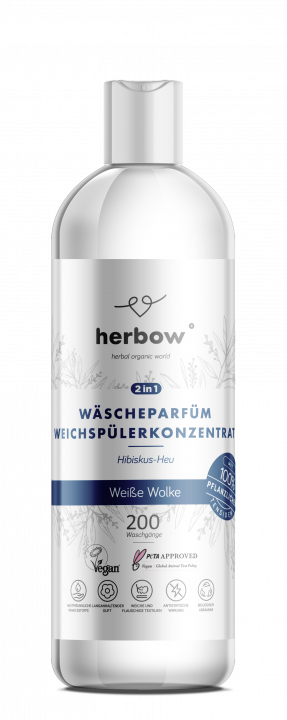 Herbow<br>2in1 Wäscheparfüm<br>Weichspülerkonzentrat <br>Weiße Wolke - 1000 ml