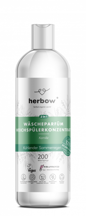 Herbow<br>2in1 Wäscheparfüm<br>Weichspülerkonzentrat <br>Kühlender Sommerregen - 1000 ml